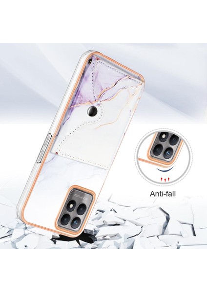 Realme 8i Mermer Yumuşak Tpu Tampon Ince Cüzdan Kart Yuvaları Için Kılıf (Yurt Dışından) fiyatları