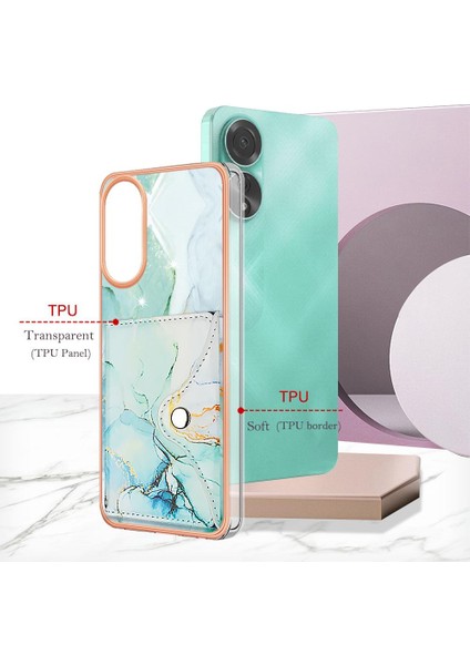 Oppo A78 4g Ince Cüzdan Yumuşak Tpu Tampon Mermer Kart Yuvaları Için Kılıf (Yurt Dışından) indirimleri