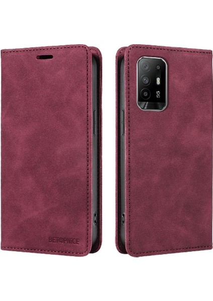 Mays Boutique Oppo A95 5g Pu Deri Koruyucu Manyetik Folyo Cüzdan Için Kılıf (Yurt Dışından)