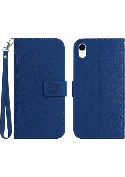 Kart Yuvaları Tutucu Kısa Kayış Lüks Pu Deri ile iphone Xr Için Kılıf (Yurt Dışından)