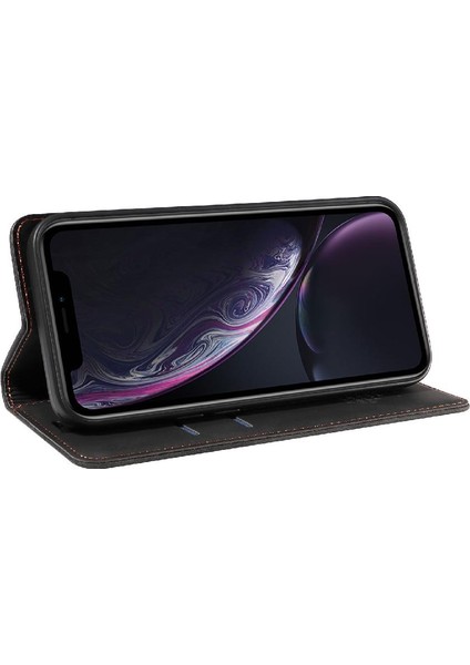 Iphone Xr Için Kılıf Folio Cüzdan Pu Deri Manyetik Koruyucu (Yurt Dışından)