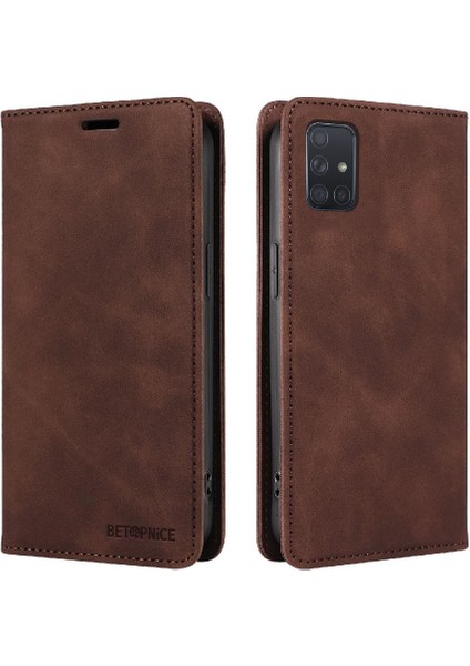 Samsung Galaxy A71 4g Pu Deri Koruyucu Folio Cüzdan Manyetik (Yurt Dışından)
