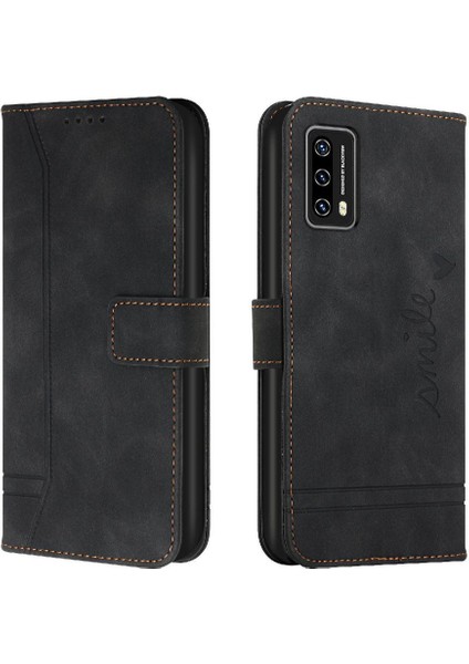 Mays Boutique Blackview A90 Pu Deri Flip Folio Cüzdan Için Telefon Kılıfı El Kayışı Kartı (Yurt Dışından)