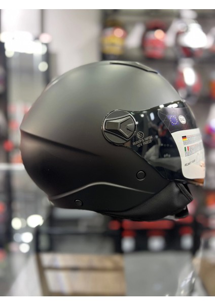 Sw 765 Matt Siyah Güneş Vizörlü