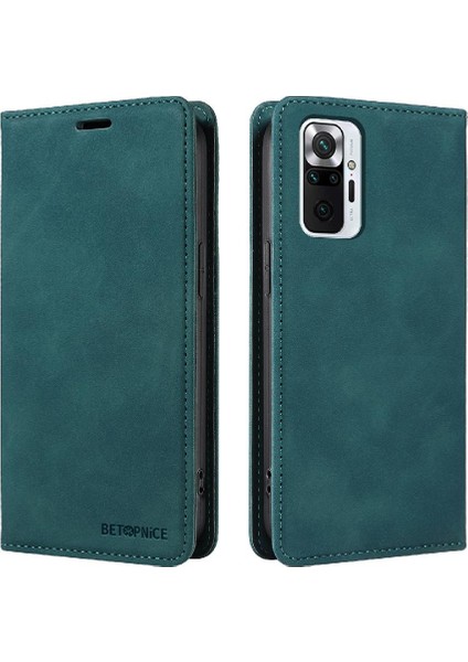 Xiaomi Redmi Not 10 Pro Pu Deri Manyetik Koruyucu Folyo (Yurt Dışından)