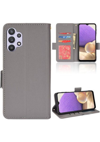 Mays Boutique Samsung Galaxy A32 5g Pu Deri Yan Toka Cüzdan Manyetik Kart (Yurt Dışından)