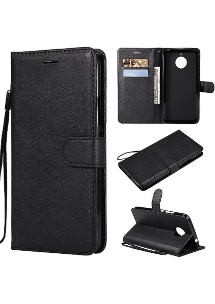 Motorola Moto E4 Artı Kart ile Iş Cüzdan Telefon Kılıfı Için Flip Case (Yurt Dışından)