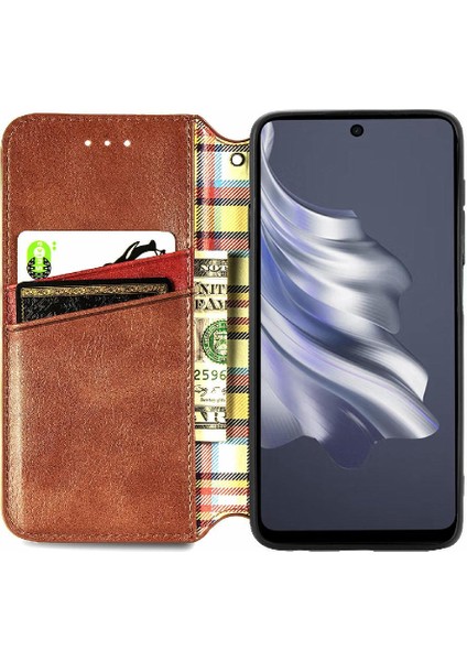 Tecno Spark 20 Pro Moda Tasarımı Zarif Iş Cüzdan Flip Için Kılıf (Yurt Dışından)