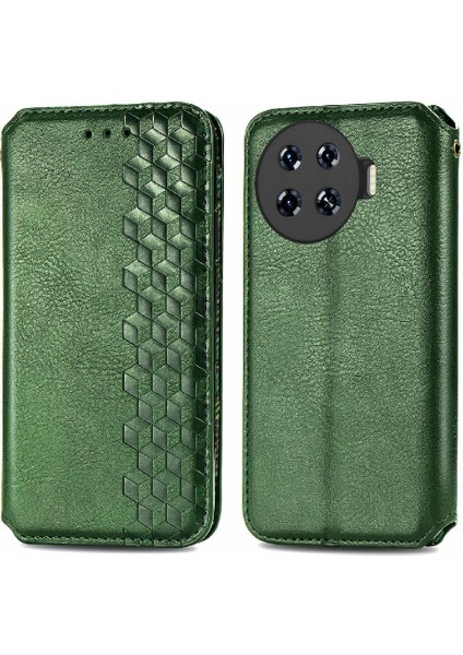 Tecno Spark 20 Pro Artı Moda Tasarımı Zarif Iş Deri Için Kılıf (Yurt Dışından)