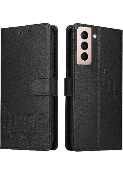 Samsung Galaxy S21 Artı Kickstand Premium Deri Üç Için Flip Case (Yurt Dışından) fırsatları