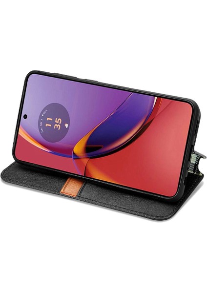 Motorola Moto G84 5g Deri Kılıf Kapak Çevirin Cüzdan Fonksiyonu (Yurt Dışından)