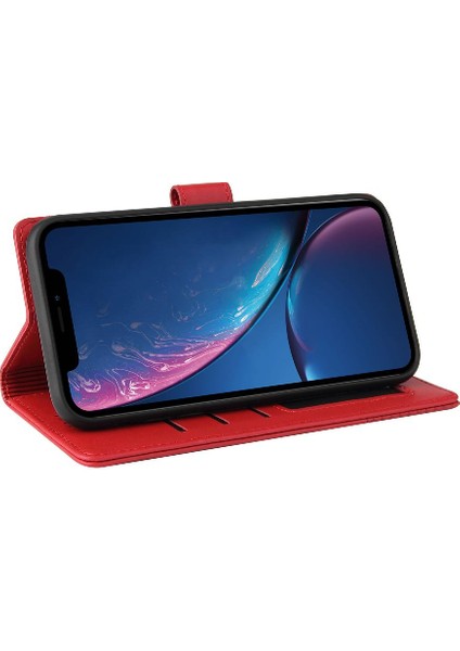 Iphone Xr Kickstand Üç Kart Yuvaları Premium Deri Için Flip Case (Yurt Dışından)