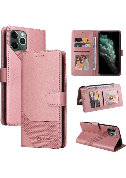 Iphone 11 Pro Kickstand Premium Deri Üç Kart Yuvaları Için Flip Case (Yurt Dışından)
