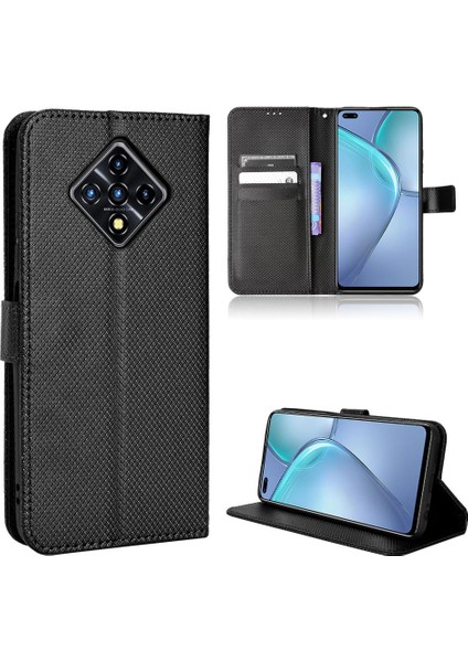 Infinix Sıfır 8 Kapak Kart Tutucu Kickstand Manyetik Cüzdan Için Kılıf (Yurt Dışından)