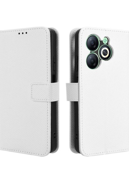 Infinix Akıllı 8 Kapak Için Kılıf Kickstand Kart Tutucu Manyetik Cüzdan (Yurt Dışından)