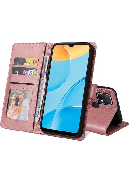 Oppo A15 4g Darbeye 4 Köşe Koruma Premium Deri Için Flip Case (Yurt Dışından)