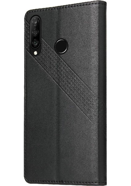 Huawei P30 Lite Premium Deri Kickstand 4 Köşe Üç Için Flip Case (Yurt Dışından) indirimleri