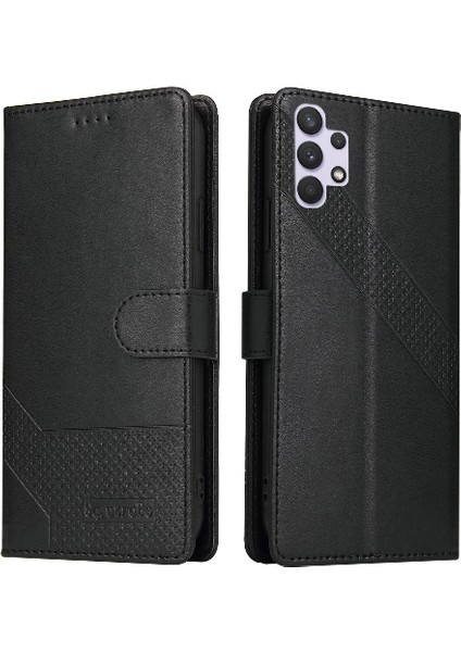 Samsung Galaxy A32 4g 4 Köşe Koruma Üç Kart Yuvaları Için Flip Case (Yurt Dışından)