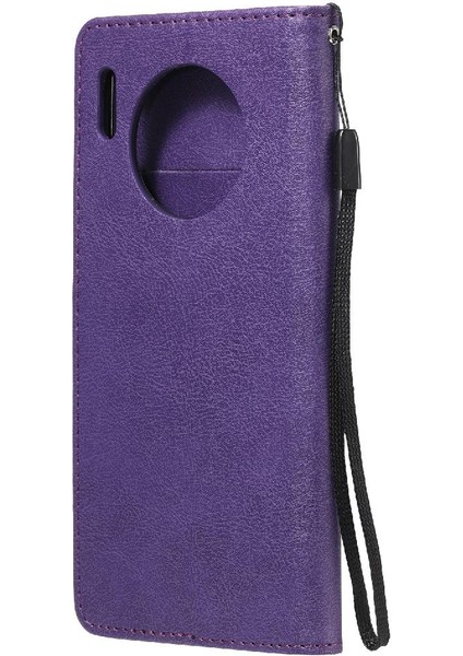 Mays Boutique Huawei Mate 30 Iş Cüzdan Telefon Kılıfı Için Flip Case Klasik Katı ile (Yurt Dışından)