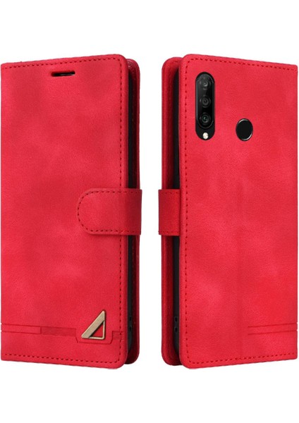 Huawei P30 Lite Için Flip Case Cüzdan Kılıf Darbeye Basit Flip (Yurt Dışından)
