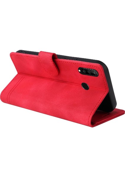 Huawei P30 Lite Için Flip Case Cüzdan Kılıf Darbeye Basit Flip (Yurt Dışından)