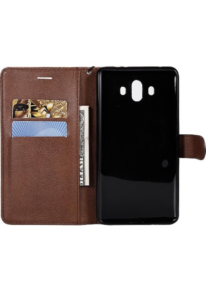 Kart Yuvası ile Huawei Mate 10 Için Flip Case Iş Cüzdan Telefon Kılıfı (Yurt Dışından) fırsatları