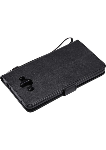 Kart Yuvası ile Huawei Mate 10 Için Flip Case Iş Cüzdan Telefon Kılıfı (Yurt Dışından) modelleri