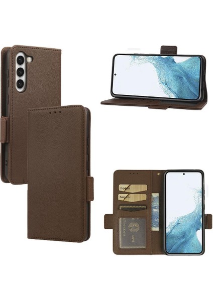 Samsung Galaxy S23 Pu Deri Kart Yuvaları Tutucu Cüzdan Yan (Yurt Dışından)
