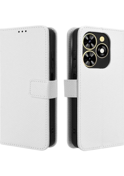 Tecno Spark Için Kılıf Gitmek 2024 Kickstand Kapak Kart Tutucu Manyetik Cüzdan (Yurt Dışından)
