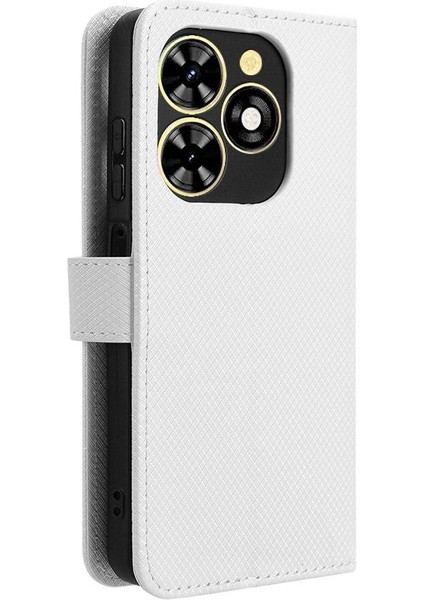 Tecno Spark Için Kılıf Gitmek 2024 Kickstand Kapak Kart Tutucu Manyetik Cüzdan (Yurt Dışından)