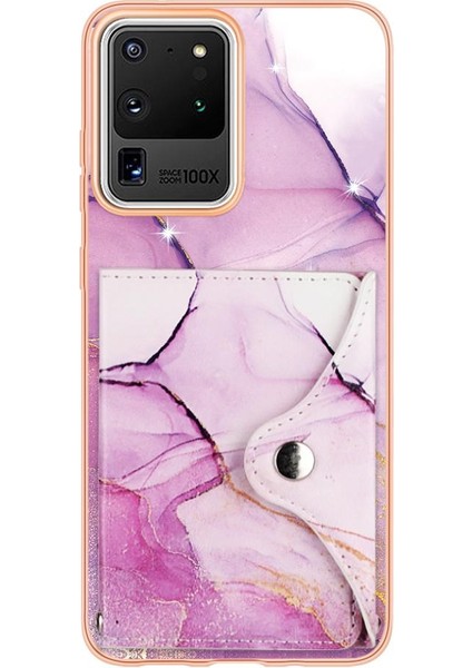 Samsung Galaxy S20 Ultra Mermer Yumuşak Tpu Tampon Ince Cüzdan Kartı (Yurt Dışından) fırsatları