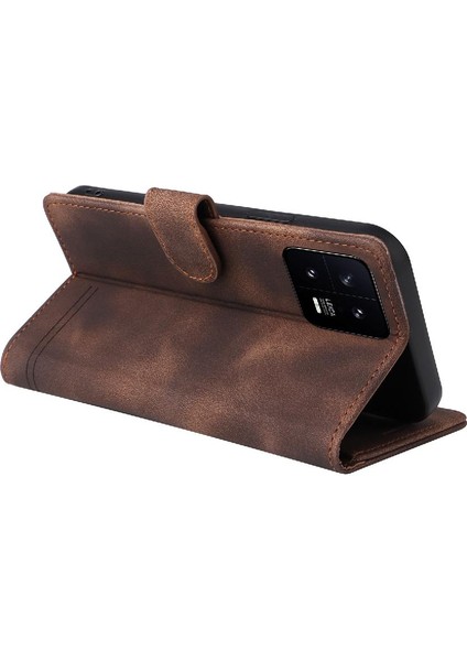 Xiaomi 13 Için Flip Case Cüzdan Kapak Çevirin Kılıf Darbeye Basit (Yurt Dışından) modelleri