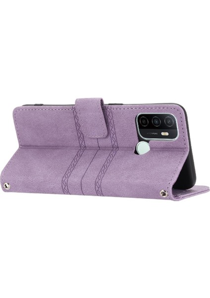 Oppo Için Flip Case A53 4g Darbeye Koruyucu Kickstand Cüzdan Kılıf Pu (Yurt Dışından) modelleri