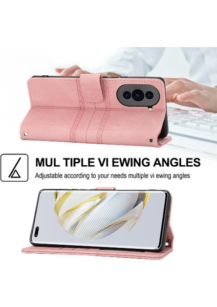 Huawei Nova 10 Pro Için Flip Case Kickstand Cüzdan Kılıf Darbeye Kapatma (Yurt Dışından)