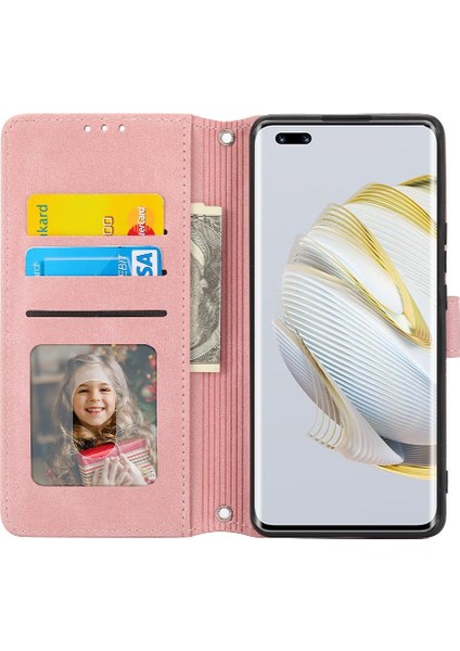 Huawei Nova 10 Pro Için Flip Case Kickstand Cüzdan Kılıf Darbeye Kapatma (Yurt Dışından)