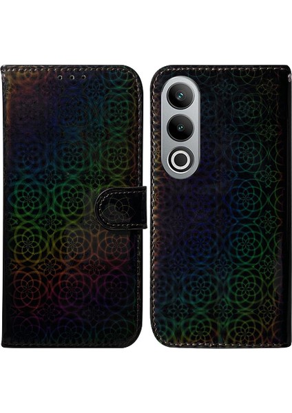 Oneplus Nord Ce4 5g Glitter Renkli Kart Yuvası Premium Pu Için Flip Case (Yurt Dışından)