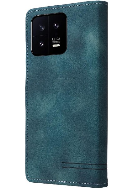 Xiaomi 13 Için Flip Case Cüzdan Kapak Çevirin Kılıf Darbeye Basit (Yurt Dışından)