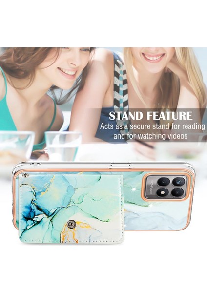 Realme 8i Mermer Yumuşak Tpu Tampon Ince Cüzdan Kart Yuvaları Için Kılıf (Yurt Dışından) fiyatları