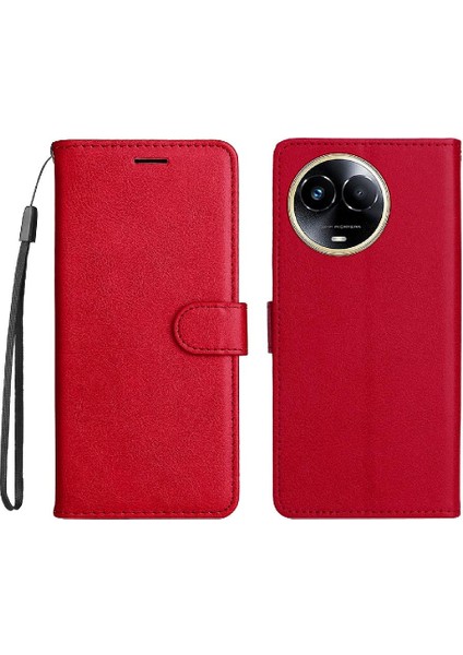 Realme 11X5G Iş Cüzdan Telefon Kılıfı Için Flip Case Klasik Düz Renk (Yurt Dışından)