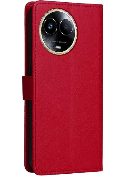 Realme 11X5G Iş Cüzdan Telefon Kılıfı Için Flip Case Klasik Düz Renk (Yurt Dışından)