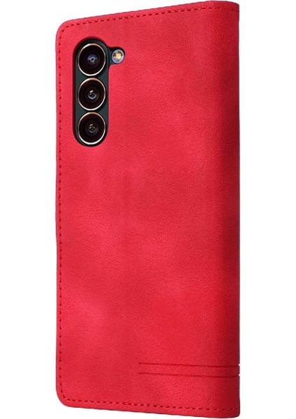 Samsung Galaxy S24 Artı Darbeye Dayanıklı Basit Iş Deri Için Flip Case (Yurt Dışından)