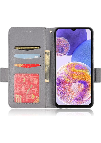 Mays Boutique Samsung Galaxy M23 5g Için Kılıf Yan Toka Cüzdan Pu Deri Manyetik Kart (Yurt Dışından)