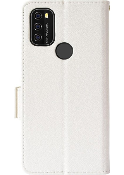 Blackview A70 Manyetik Pu Deri Kart Yuvaları Tutucu Yan Toka Için Kılıf (Yurt Dışından)