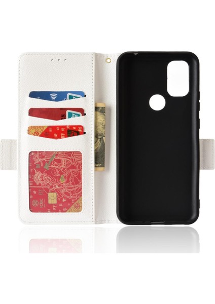 Blackview A70 Manyetik Pu Deri Kart Yuvaları Tutucu Yan Toka Için Kılıf (Yurt Dışından)