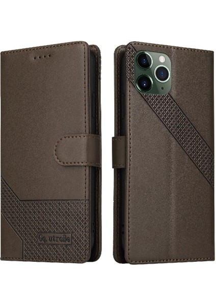 Iphone 11 Pro Max Premium Deri Üç Kart Yuvaları Için Flip Case (Yurt Dışından)