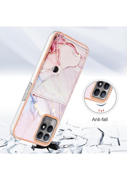 Realme 8i Mermer Yumuşak Tpu Tampon Ince Cüzdan Kart Yuvaları Için Kılıf (Yurt Dışından) modelleri