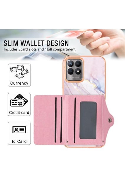 Realme 8i Mermer Yumuşak Tpu Tampon Ince Cüzdan Kart Yuvaları Için Kılıf (Yurt Dışından) indirimleri