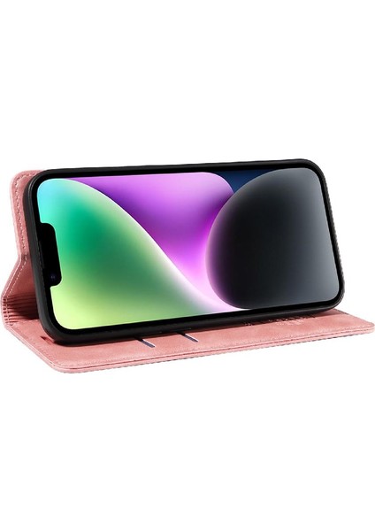 Iphone 15 Için Kılıf Artı Folio Cüzdan Koruyucu Pu Deri Manyetik (Yurt Dışından)