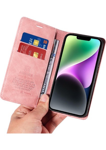 Iphone 15 Için Kılıf Artı Folio Cüzdan Koruyucu Pu Deri Manyetik (Yurt Dışından)