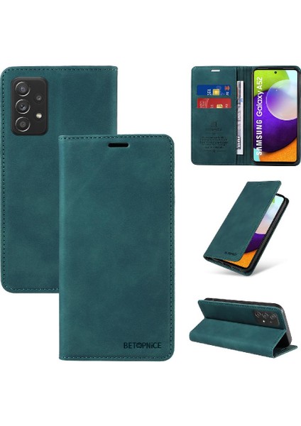 Samsung Galaxy A52S 5g Için Kılıf Folio Cüzdan Pu Deri Koruyucu Manyetik (Yurt Dışından)